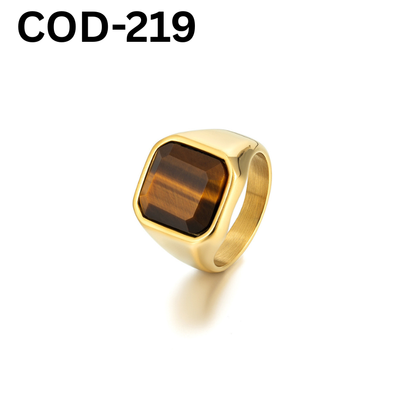 Turkish Origin Handmade Tiger Stone Finger Ring For Men (219)